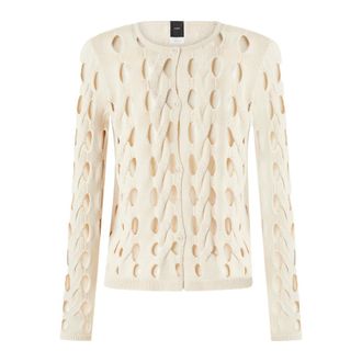 Pinko Pinko, Dames, Truien, Wit, Maat: S Katoen