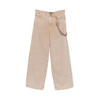 Pinko Loose-fit Jeans, female, Beige, Size: W27 Lauryn Jeans