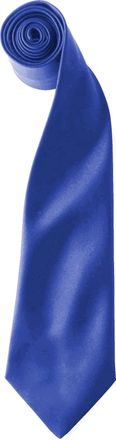 Premier Kleuren Heren Satin Clip Tie (Pakket van 2) (Koninklijk)
