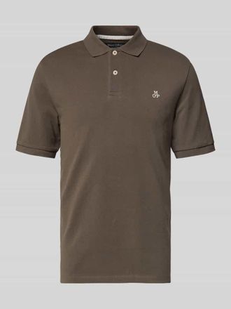 Marc O'Polo Regular Fit Poloshirt aus reiner Baumwolle in Dunkelbraun, Gr&ouml;&szlig;e XXXL