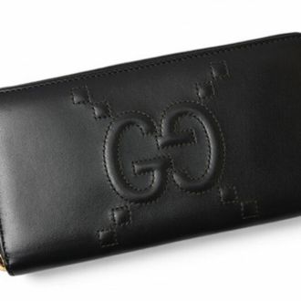 Gucci Black Leather Long Wallet (Bi-Fold) (Pre-Owned)