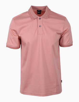 HUGO BOSS Mens Boss Black H PHILLIPSON POLO LIGHT PASTEL PINK - Size: 38