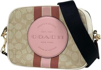 Coach Pre-owned Cross Body Bags, female, Beige, Size: ONE SIZE Pre-owned Signature Shoulder Bag