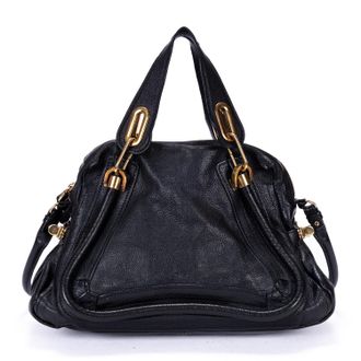 Chlo&eacute; Pre-owned Womens Medium Paraty Shoulder Bag - Black - One Size