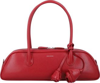 Magda Butrym Brigitte Trapeze Tas - Dames - Handtassen - Rood - ONE Size - Leer - Tassen