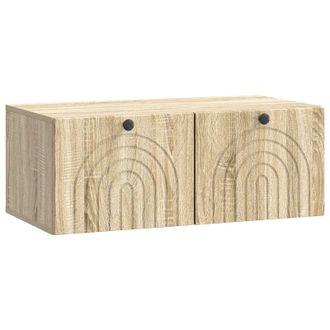 vidaXL Mueble Para Tv De Pared Roble Sonoma 78,5 X 41 X 30 Cm Vidaxl