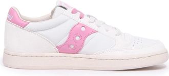 Saucony Jazz Court schoenen in wit/roze - Heren - Sneakers - Wit - 44 1/2 EU - Schoenen