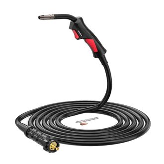 OEM Torcia Per Saldatura Mig, Lunghezza 3 Metri, Corrente 180 A, Ciclo Di Lavoro 60%, Ugello In Tre Pezzi, Compatibile Con Apparecchiature Mig200