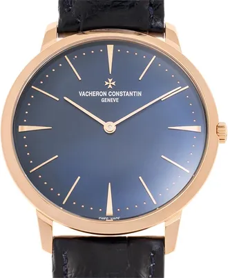 Vacheron Constantin Patrimony Hand Wind Blue Dial Mens Watch 81180/000R-B518