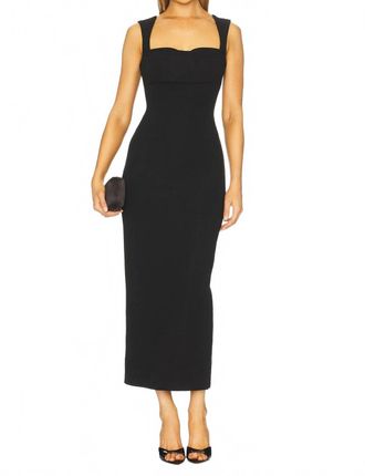 Runaway The Label Kody Midi Dress In Black