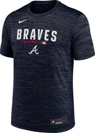 Nike Atlanta Braves Authentic Collection Nike Mens Dri-FIT MLB T-Shirt in Blue | 02ER4RHAW-RMG