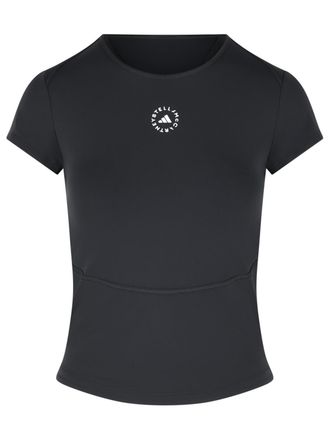 adidas Adidas By Stella Mccartney Tpr Black Polyamide Blend T Shirt