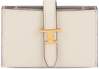 Tod's Womens Leather Wallet Chalk White Calfskin & Purses