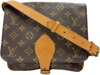 Louis Vuitton Pre-owned Cross Body Bags, female, Brown, Size: ONE SIZE Pre-owned Canvas Cross Body Bag