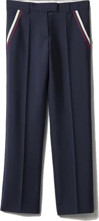 Miu Miu Navy Blue Straight Fit Pants
