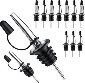OEM 12 Unidades, Vertedores De Bebidas, Vertedores De Bebidas Para Alcohol, Aceite De Oliva, Vertedores De Bebidas, Con Tapas Antipolvo