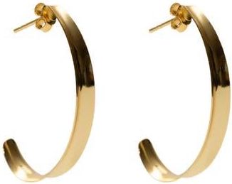 Argento Vivo Thin Concave Hoop Earrings in Gold at Nordstrom Rack