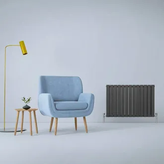 MonsterShop Designer Flat Panel Radiators Anthracite Grey 600mm x 910mm