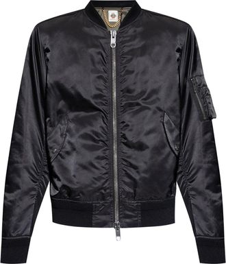 Bally Adrien Brody bomber jacket - men - Spandex/Elastane/Wool/Nylon/Polyamide - 50 - Black