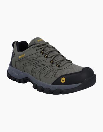 Hi-Tec Mens Hi-Tec Campana Low Polyurethane Mens Dusty Olive/Honey Hiking Shoes - Green - Size: 12