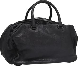 Bottega Veneta Pre-owned Vintage Hand Bag - Dames - Vintage Handtas - Zwart - ONE Size - Leer - Vintage