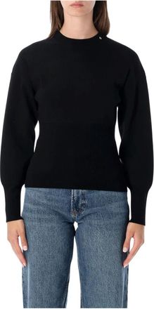 Anine Bing Round-neck Truien - Dames - Ronde hals truien - Zwart - M - Truien & Vesten