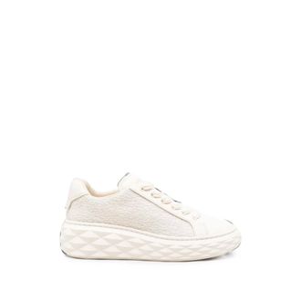 Jimmy Choo London Schoenen, Dames, Wit, 38 1/2 EU, Leer, Diamond Light Maxi
