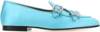 Edhen Milano Brera loafers - women - Leather/Leather/Fabric - 37.5 - Blue