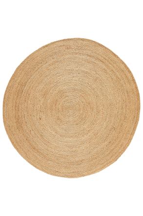 Linea Natura Juteteppich, Naturfarben, Textil, Uni, rund, AZO-frei, leicht zusammenrollbar, Teppiche und Böden, Teppiche, Runde Teppiche