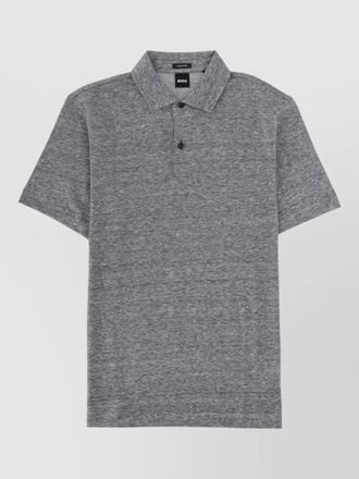 HUGO BOSS polo collar short sleeve casual shirt