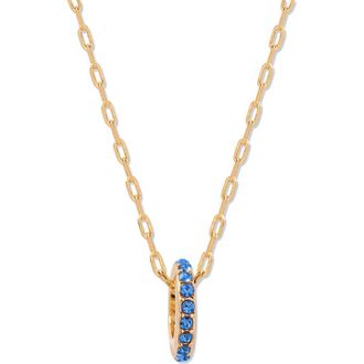 Brook & York Gabby Birthstone Necklace in Gold/Sept at Nordstrom