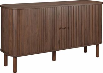 Oviala Aparador escandinavo rectangular de 2 puertas l140 cm madera oscura