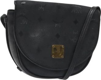 MCM Tweedehands leren schoudertassen - Dames - Vintage Schoudertas - Zwart - ONE Size - Leer - Vintage