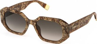Furla Womens SFU815 54 0V83 Sunglasses - Brown - One Size