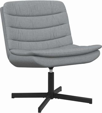 vidaXL Vidaxl - Swivel Chair Light grey 63 x 75 x 76 cm Fabric