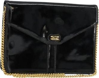 Ferragamo Pre-owned Leather Schoudertas - Dames - Vintage Schoudertas - Zwart - ONE Size - Leer - Vintage