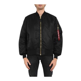 Alpha Industries Bomber Jackets, male, Black, XL, Ma-1 Heritage Bomber Jacket