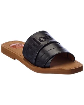 Chloé Woody Leather Slide