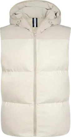 Profuomo Ppxu30006 Hooded Bodywarmer - Heren - Jassen - Beige - Maat: XL Katoen