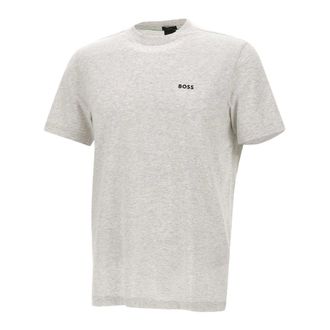 HUGO BOSS Hugo, T-Shirts, male, Gray, Size: 2XL Tee