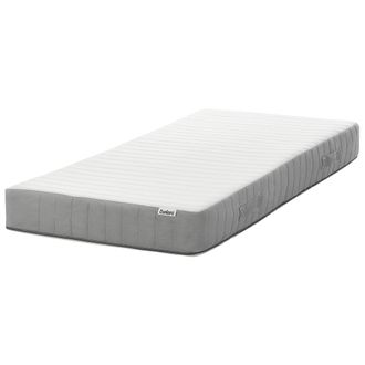 Beliani Beliani - Colch&oacute;n De Muelles Ensacados Con Asas Relleno De Espuma Viscoel&aacute;stica Duro Firmeza Alta Funda Extra&iacute;ble 7 Zonas Acolchado 90 X 200 Cm Cushy
