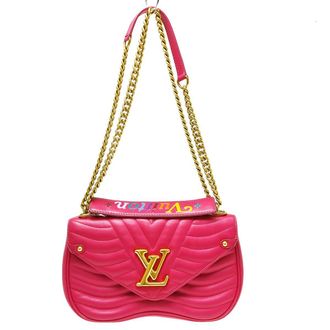 Louis Vuitton New Wave Chain Quilted Leather Pink Leather Handbag (Pre-Owned)