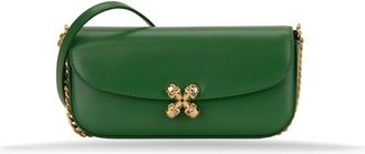 Alexander McQueen Alexander McQueen, Shoulder Bags, female, Green, Size: ONE SIZE Small Skull Flower Bag