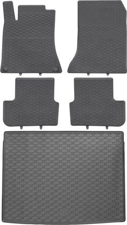 OEM Juego De Alfombrillas De Goma Para Coche Y Maletero Para Mercedes Clase B W246 Suv (10/2011-12/2018)