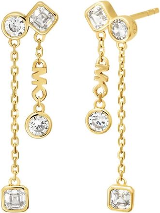 Michael Kors Accessoires, Dames, Geel, ONE Size, Gouden Brilliance Oorbellen voor Subtiele Verklaring