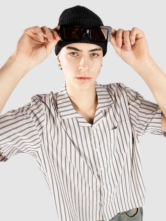 Blue Tomato Boxy Striped Linen Hemd blue striped