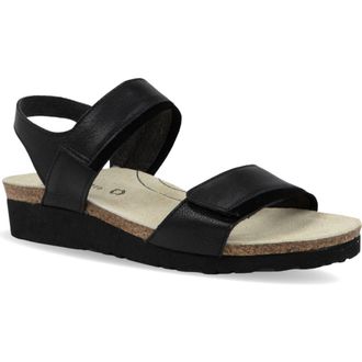 Naot Aisha Arch Pro Sandal in Black Leather at Nordstrom, Size 4Us