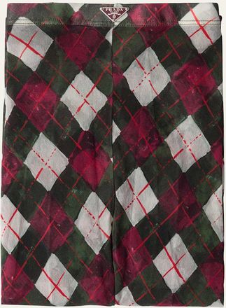 Prada Argyle Tulle Tights