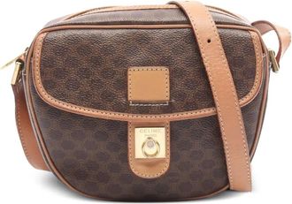 Celine mini 2000s Macadam shoulder bag - Brown