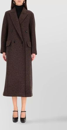 Max Mara double breasted coat notched lapels